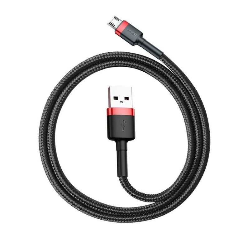 Baseus Cafule 2.4A USB-Micro USB kábel 1m (piros-fekete) Baseus Cafule 2.4A USB-Micro USB kábel 1m (piros-fekete)