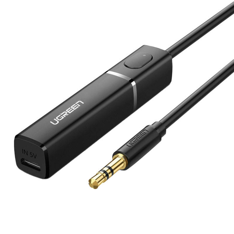 Bluetooth 5.0 UGREEN aptX jeladó - fekete