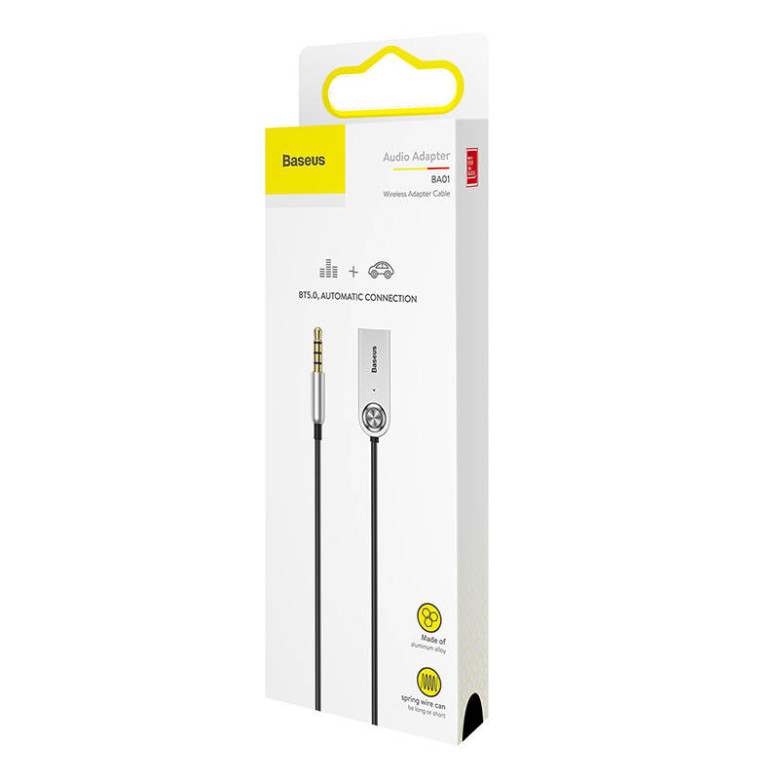 Baseus USB Bluetooth 5.0 audioadapter, AUX (fekete) Baseus USB Bluetooth 5.0 audioadapter, AUX (fekete)