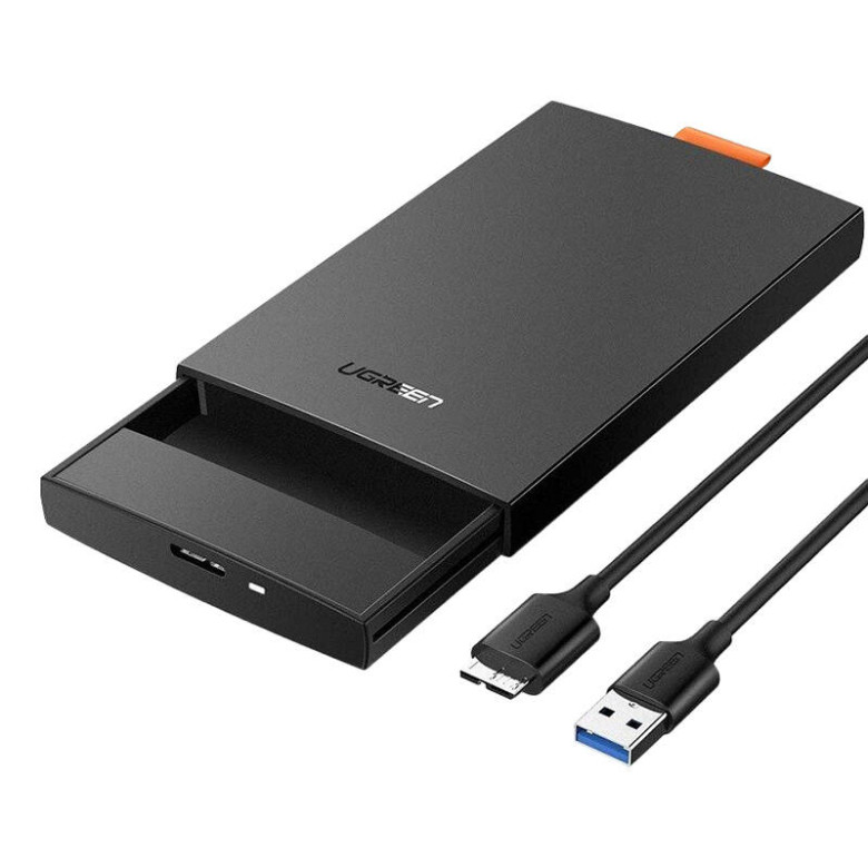 UGREEN 2.5 SATA SSD / HDD külső ház - fekete UGREEN 2.5 SATA SSD / HDD külső ház - fekete