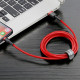 Baseus Cafule USB-Lightning kábel, 2A, 3m (piros)