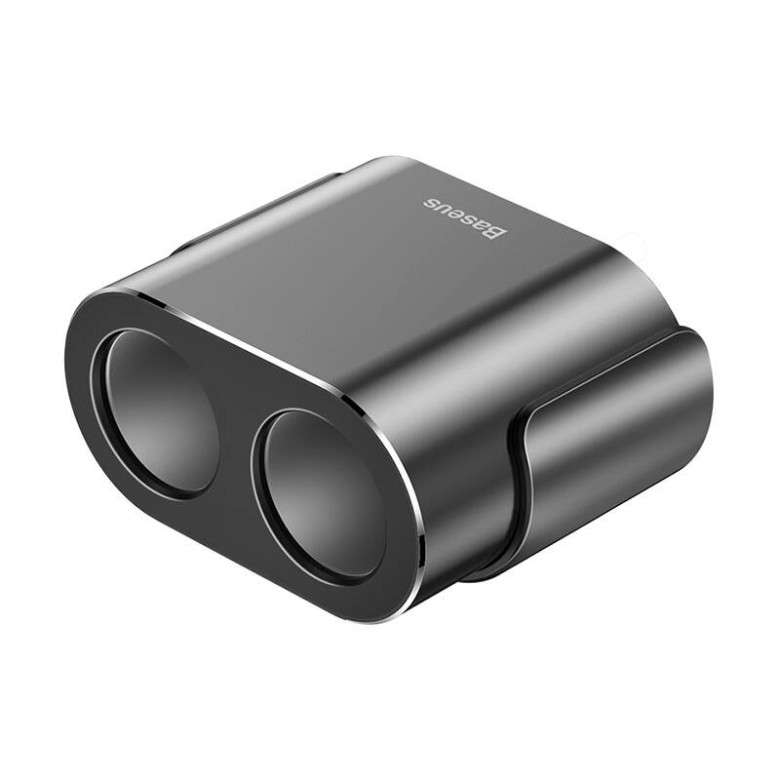 Baseus 2xUSB szivargyújtó elosztó, 3,1A, 100W (fekete) Baseus 2xUSB szivargyújtó elosztó, 3,1A, 100W (fekete)