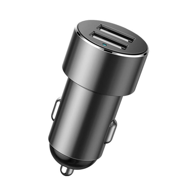Baseus 2xUSB szivargyújtó elosztó, 3,1A, 100W (fekete) Baseus 2xUSB szivargyújtó elosztó, 3,1A, 100W (fekete)