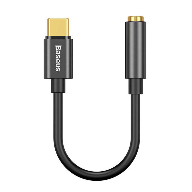 Baseus L54 USB-C audioadapter + 3,5 mm-es mini jack (fekete) Baseus L54 USB-C audioadapter + 3,5 mm-es mini jack (fekete)