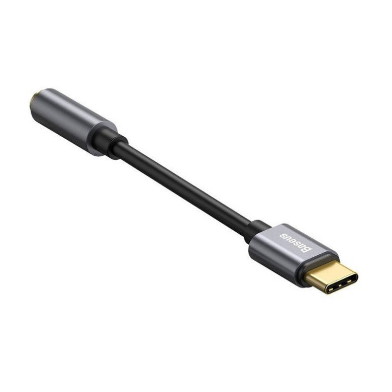 Baseus L54 USB-C audioadapter + 3,5 mm-es mini jack csatlakozó (szürke) Baseus L54 USB-C audioadapter + 3,5 mm-es mini jack csatlakozó (szürke)