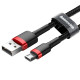 Baseus Cafule 2A 3 m USB-Micro USB kábel (fekete és piros)