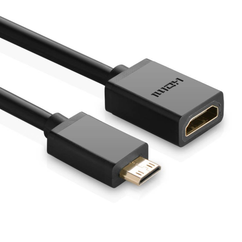UGREEN 20137 Mini HDMI HDMI adapter, 22cm (fekete) UGREEN 20137 Mini HDMI HDMI adapter, 22cm (fekete)