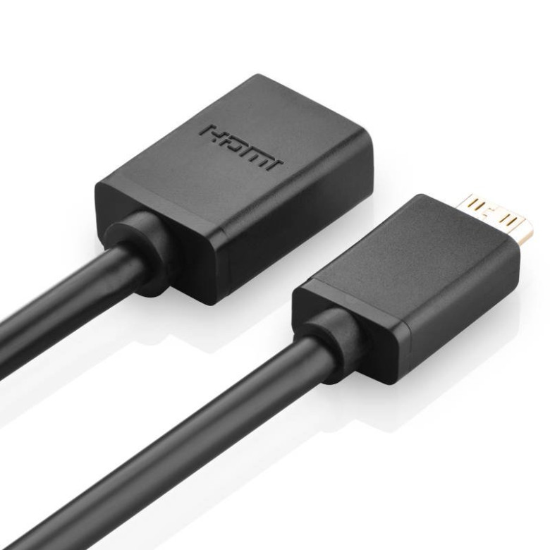 UGREEN 20137 Mini HDMI HDMI adapter, 22cm (fekete) UGREEN 20137 Mini HDMI HDMI adapter, 22cm (fekete)