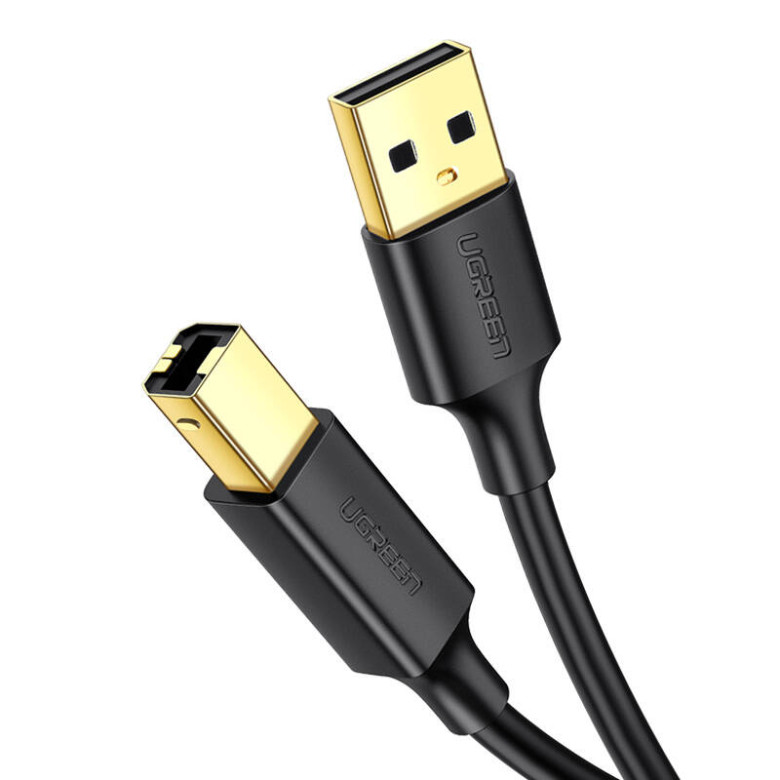 UGREEN US135 USB 2.0 A-B nyomtatókábel, aranyozott, 5 m (fekete) UGREEN US135 USB 2.0 A-B nyomtatókábel, aranyozott, 5 m (fekete)