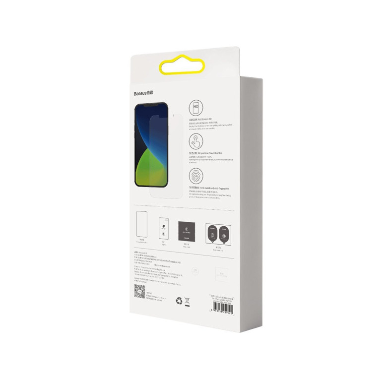 Baseus edzett üvegfólia 0,3 mm-es iPhone 12/12 Pro készülékhez (2 db) Baseus edzett üvegfólia 0,3 mm-es iPhone 12/12 Pro készülékhez (2 db)