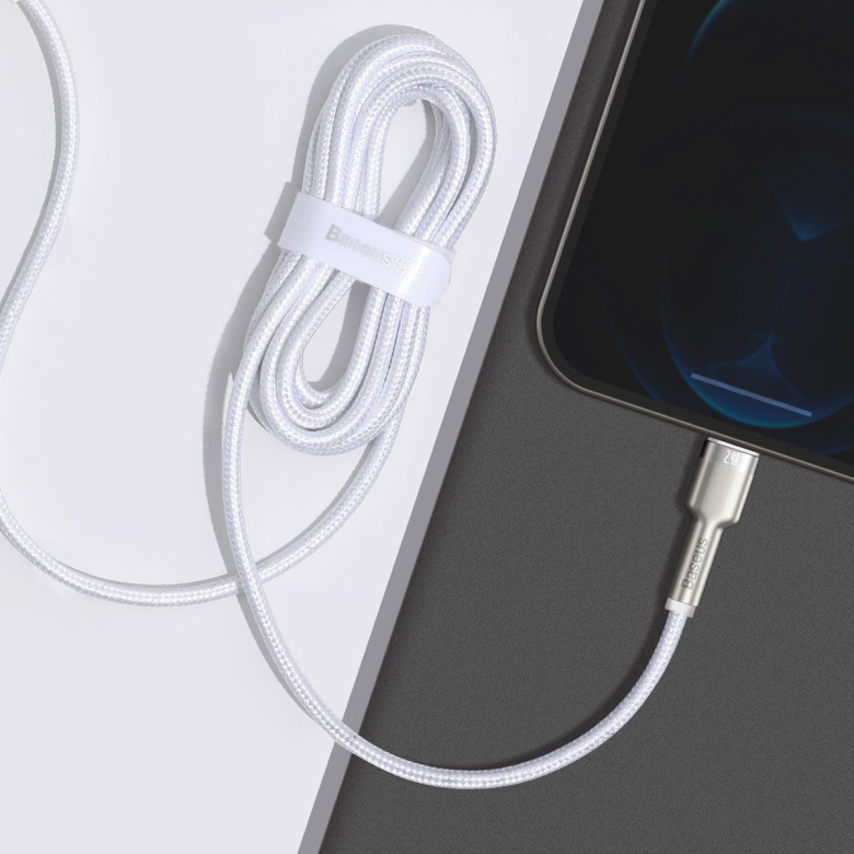 Baseus Cafule USB-Lightning kábel, 2,4A, 2m (fehér) Baseus Cafule USB-Lightning kábel, 2,4A, 2m (fehér)