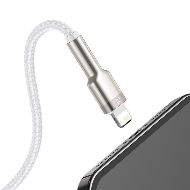 Baseus Cafule USB-Lightning kábel, 2,4A, 2m (fehér) Baseus Cafule USB-Lightning kábel, 2,4A, 2m (fehér)