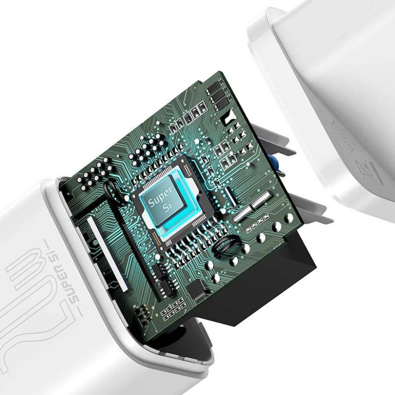 Baseus Super Si gyorstöltő 1C 20W (fehér) Baseus Super Si gyorstöltő 1C 20W (fehér)