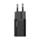 Baseus Super Si gyorstöltő 1C 20W adapter1 m-es USB-C-Lightning kábellel (fekete)