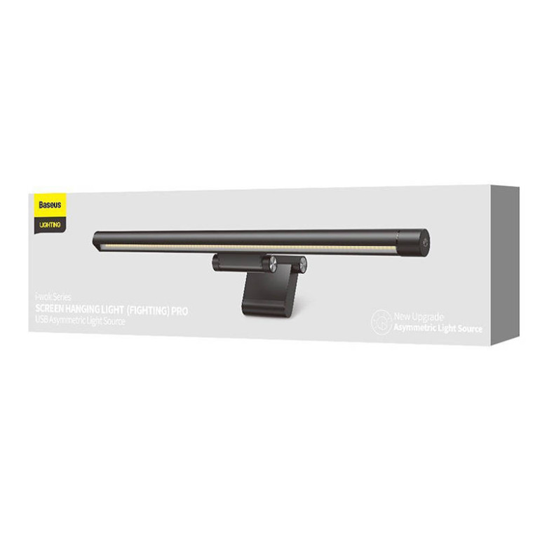 Baseus I-Wok Pro monitorlámpa fényerőszabályzóval (fekete) Baseus I-Wok Pro monitorlámpa fényerőszabályzóval (fekete)