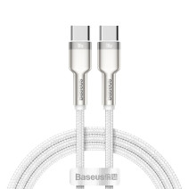 Baseus Cafule USB-C-USB-C kábel, 100 W, 1 m (fehér) Baseus Cafule USB-C-USB-C kábel, 100 W, 1 m (fehér)