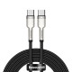 Baseus Cafule USB-C-USB-C kábel, 100 W, 2 m (fekete) Baseus Cafule USB-C-USB-C kábel, 100 W, 2 m (fekete)