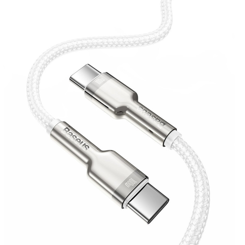 Baseus Cafule USB-C-USB-C kábel, 100 W, 2 m (fehér) Baseus Cafule USB-C-USB-C kábel, 100 W, 2 m (fehér)