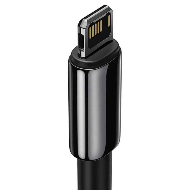 Baseus Tungsten Gold USB-Lightning kábel, 2,4A, 2m (fekete) Baseus Tungsten Gold USB-Lightning kábel, 2,4A, 2m (fekete)