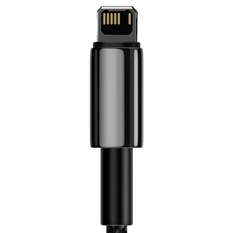 Baseus Tungsten Gold USB-Lightning kábel, 2,4A, 2m (fekete) Baseus Tungsten Gold USB-Lightning kábel, 2,4A, 2m (fekete)