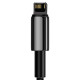 Baseus Tungsten Gold USB-Lightning kábel, 2,4A, 2m (fekete)
