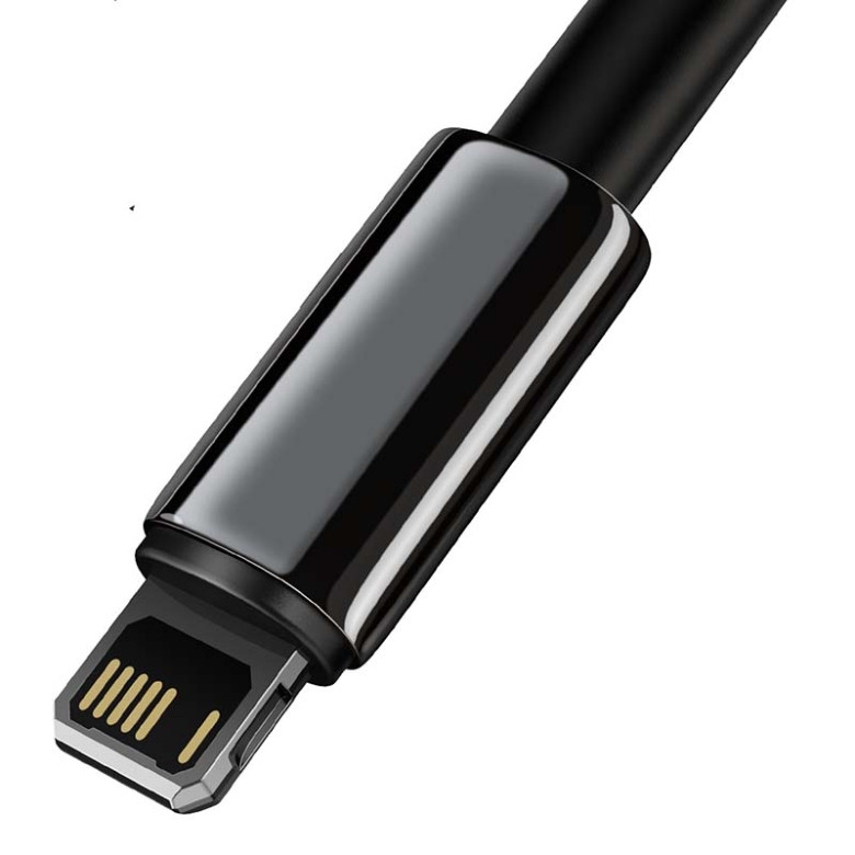 Baseus Tungsten Gold USB-Lightning kábel, 2,4A, 2m (fekete) Baseus Tungsten Gold USB-Lightning kábel, 2,4A, 2m (fekete)