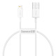 Baseus Superior Series USB-Lightning kábel, 2,4A, 0,25 m (fehér) Baseus Superior Series USB-Lightning kábel, 2,4A, 0,25 m (fehér)