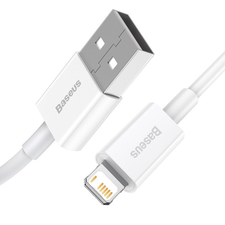 Baseus Superior Series USB-Lightning kábel, 2,4A, 0,25 m (fehér) Baseus Superior Series USB-Lightning kábel, 2,4A, 0,25 m (fehér)