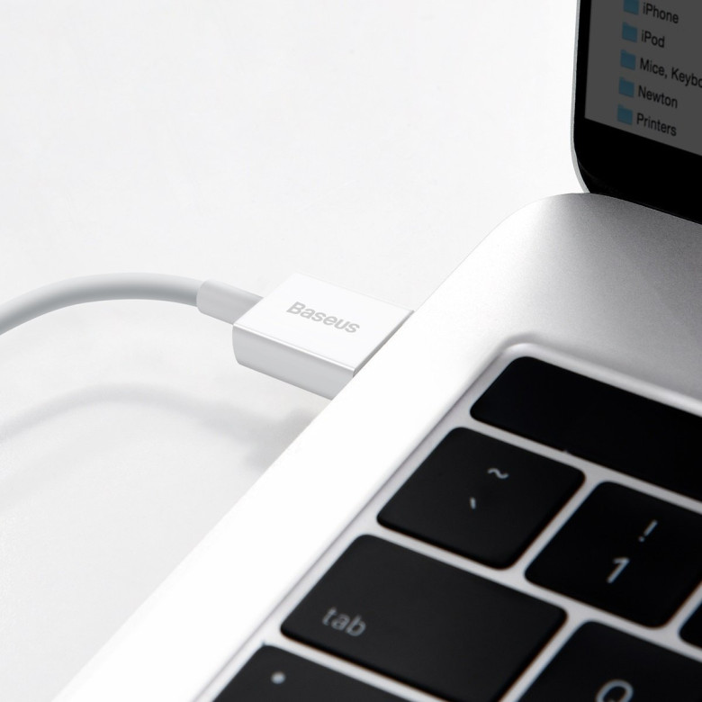 Baseus Superior Series USB-Lightning kábel, 2,4A, 0,25 m (fehér) Baseus Superior Series USB-Lightning kábel, 2,4A, 0,25 m (fehér)