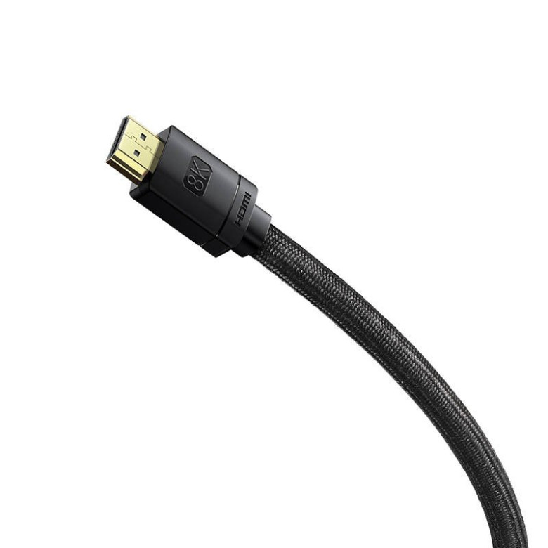 Baseus High Definition Series HDMI 2.1 kábel, 8K 60Hz, 3D, HDR, 48Gbps, 1m (fekete) Baseus High Definition Series HDMI 2.1 kábel, 8K 60Hz, 3D, HDR, 48Gbps, 1m (fekete)