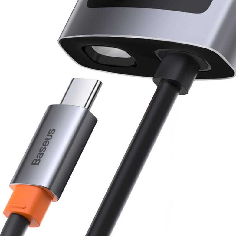 Baseus Metal Gleam Series 4 az 1-ben hub, USB-C - USB 3.0 + USB 2.0 + HDMI + USB-C PD (szürke) Baseus Metal Gleam Series 4 az 1-ben hub, USB-C - USB 3.0 + USB 2.0 + HDMI + USB-C PD (szürke)