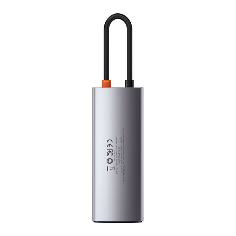 Baseus Metal Gleam Series 5 az 1-ben hub, USB-C - 3x USB 3.0 + HDMI + USB-C PD Baseus Metal Gleam Series 5 az 1-ben hub, USB-C - 3x USB 3.0 + HDMI + USB-C PD