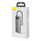 Baseus Metal Gleam Series 8 az 1-ben hub, USB-C - 3x USB 3.0 + HDMI + USB-C PD + Ethernet RJ45 + microSD / SD