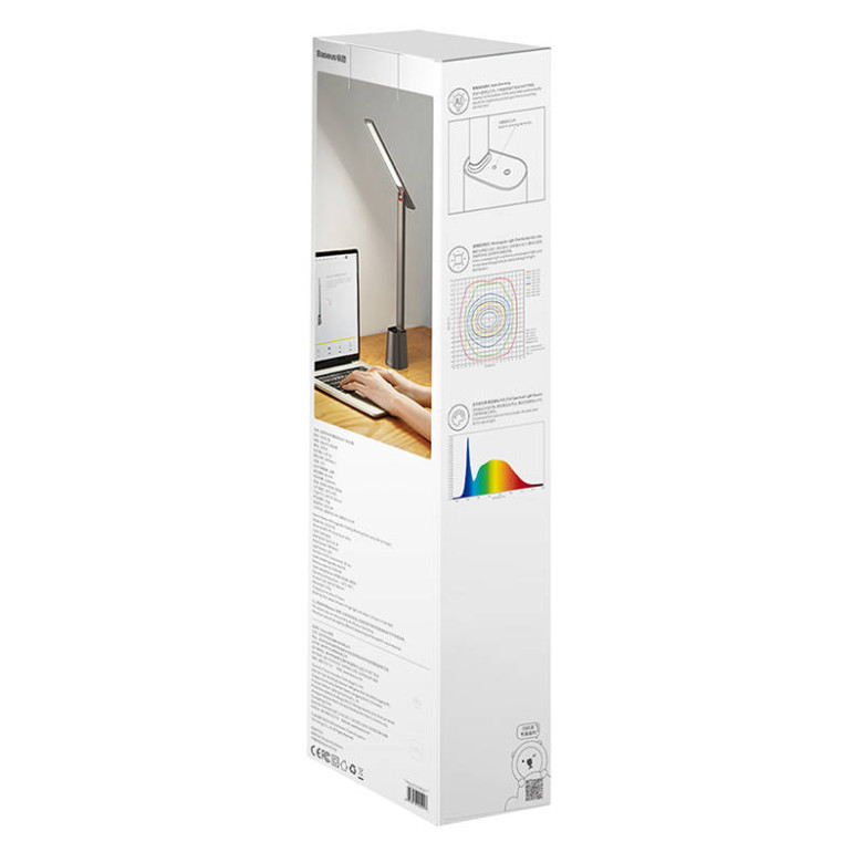 Baseus Smart Eye irodai lámpa, összecsukható, tölthető (szürke) Baseus Smart Eye irodai lámpa, összecsukható, tölthető (szürke)