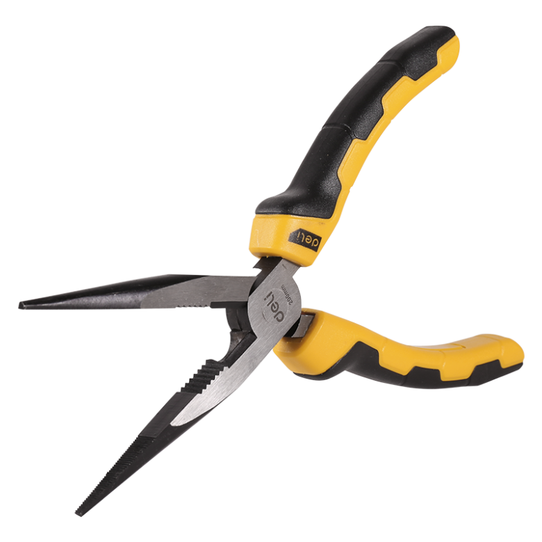 Deli Tools EDL2108 hosszúcsőrű fogó 8" (sárga) Deli Tools EDL2108 hosszúcsőrű fogó 8" (sárga)