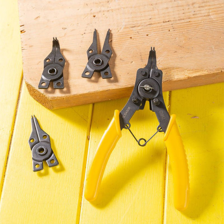 Deli Tools EDL104506, fogókészlet 6" (sárga) Deli Tools EDL104506, fogókészlet 6" (sárga)