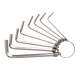 Deli Tools EDL3080 imbuszkulcs készlet, 1,5-6 mm (ezüst)