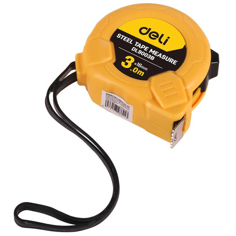 Deli Tools EDL9003B mérőszalag 3m / 16mm (sárga) Deli Tools EDL9003B mérőszalag 3m / 16mm (sárga)