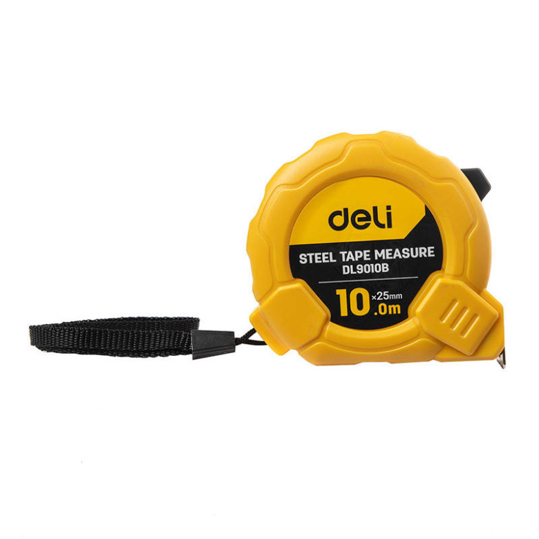 Deli Tools EDL9010B mérőszalag, 10m / 25mm (sárga) Deli Tools EDL9010B mérőszalag, 10m / 25mm (sárga)