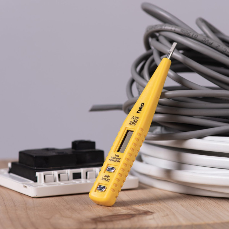 Deli Tools EDL8003 feszültségvizsgáló 12-250V (sárga) Deli Tools EDL8003 feszültségvizsgáló 12-250V (sárga)