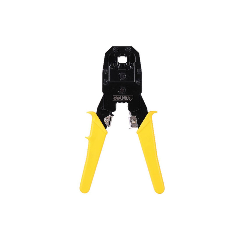 Deli Tools EDL2468 Krimpelő fogó Ethernet csatlakozókhoz 4/6 / 8P, RJ45 / RJ14 / RJ12 / RJ9 (sárga) Deli Tools EDL2468 Krimpelő fogó Ethernet csatlakozókhoz 4/6 / 8P, RJ45 / RJ14 / RJ12 / RJ9 (sárga)