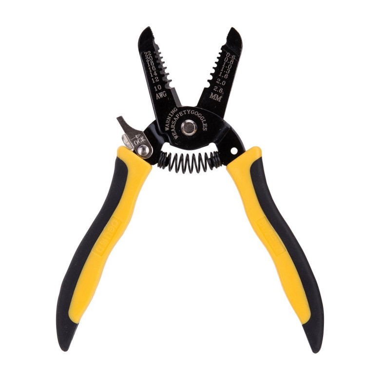 Deli Tools EDL2607 Huzalcsupaszító fogó 0,6-2,6 mm (fekete / sárga) Deli Tools EDL2607 Huzalcsupaszító fogó 0,6-2,6 mm (fekete / sárga)