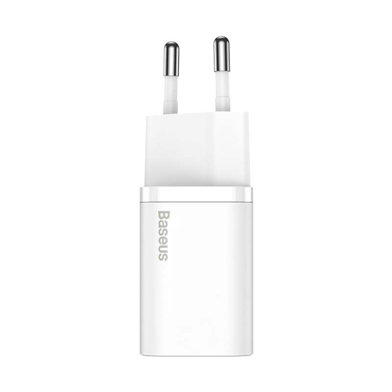 Baseus Super Si gyorstöltő 1C 25W adapter USB-C-USB-C 1 m-es kábellel (fehér) Baseus Super Si gyorstöltő 1C 25W adapter USB-C-USB-C 1 m-es kábellel (fehér)