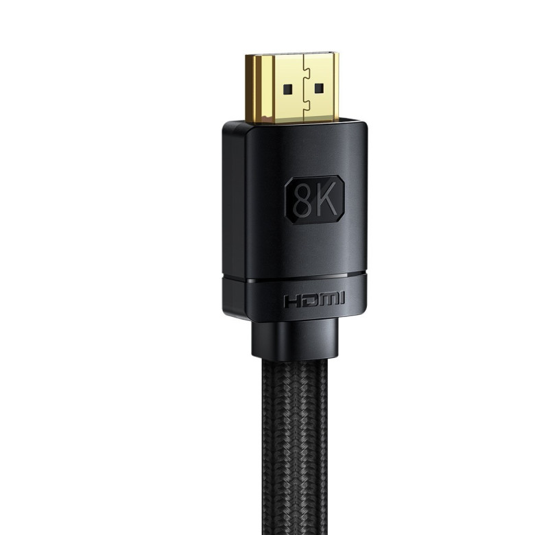 Baseus High Definition Series HDMI 2.1 kábel, 8K 60Hz, 3D, HDR, 48Gbps, 3m (fekete) Baseus High Definition Series HDMI 2.1 kábel, 8K 60Hz, 3D, HDR, 48Gbps, 3m (fekete)