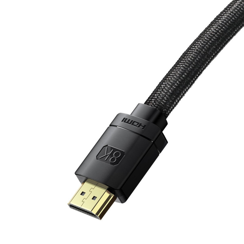 Baseus High Definition Series HDMI 2.1 kábel, 8K 60Hz, 3D, HDR, 48Gbps, 3m (fekete) Baseus High Definition Series HDMI 2.1 kábel, 8K 60Hz, 3D, HDR, 48Gbps, 3m (fekete)