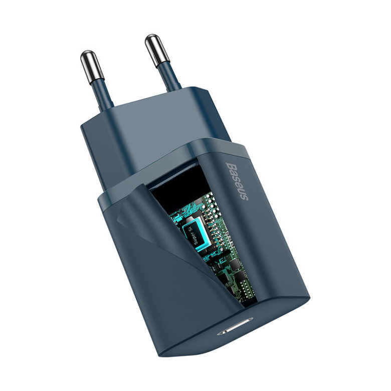 Baseus Super Si gyorstöltő 1C 20W (kék) Baseus Super Si gyorstöltő 1C 20W (kék)