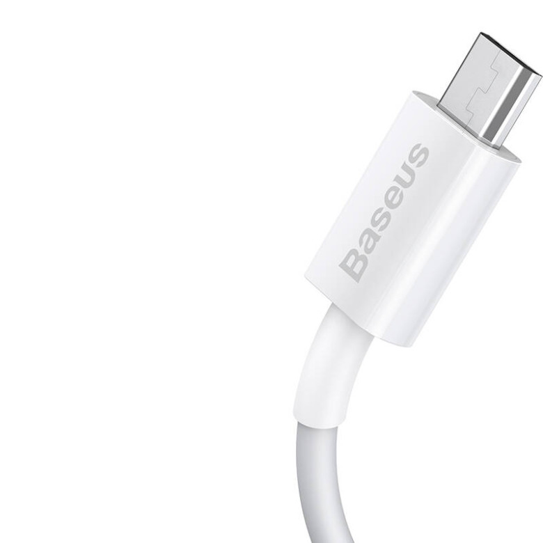 Baseus Superior Series USB-micro USB kábel, 2A, 2m (fehér) Baseus Superior Series USB-micro USB kábel, 2A, 2m (fehér)
