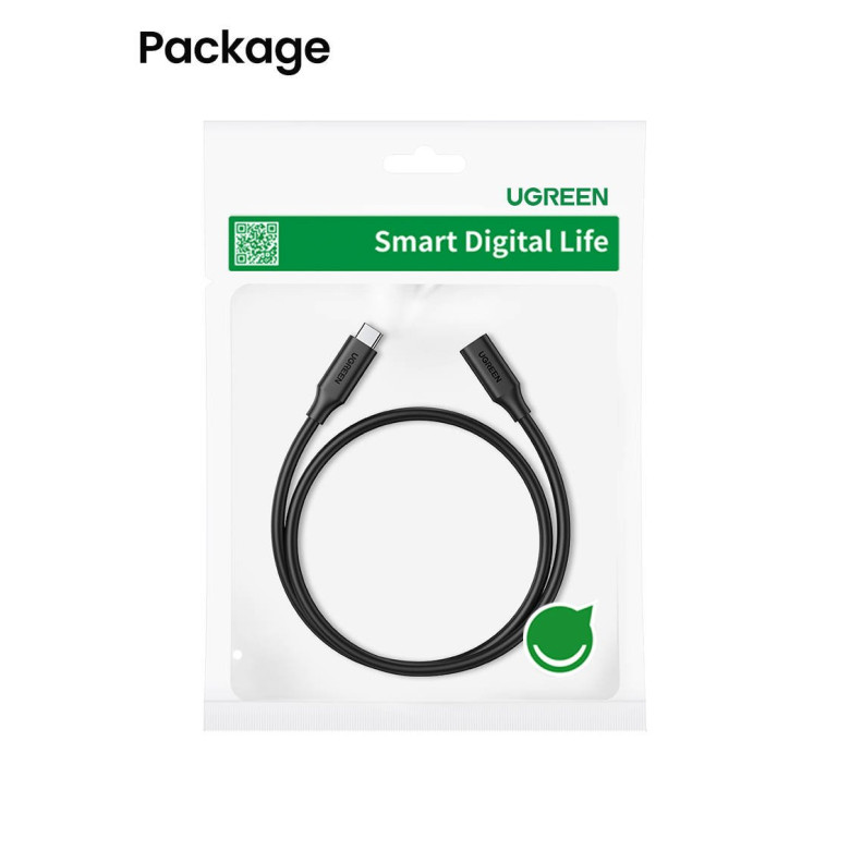 UGREEN USB-C 3.1 Gen2 hosszabbító kábel, 4K, 100W, 1m (fekete) UGREEN USB-C 3.1 Gen2 hosszabbító kábel, 4K, 100W, 1m (fekete)