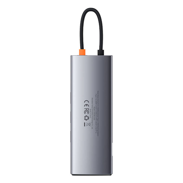 Baseus Metal Gleam Series 9 az 1-ben hub, USB-C - 3x USB 3.0 + HDMI + USB-C PD + Ethernet RJ45 + microSD / SD + VGA Baseus Metal Gleam Series 9 az 1-ben hub, USB-C - 3x USB 3.0 + HDMI + USB-C PD + Ethernet RJ45 + microSD / SD + VGA