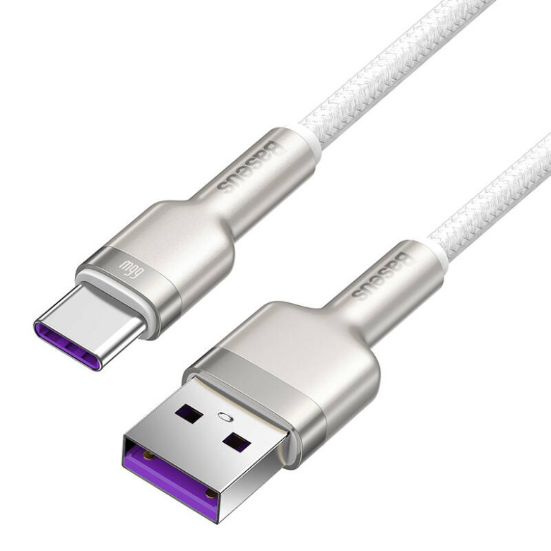Baseus Cafule USB-USB-C kábel, 66 W, 2 m (fehér) Baseus Cafule USB-USB-C kábel, 66 W, 2 m (fehér)